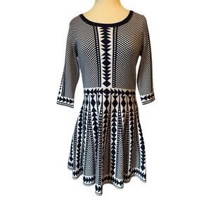 𝅺Nina Leonard Women's‎ XL Mini Sweater Dress Chic Preppy Academia Schoolgirl